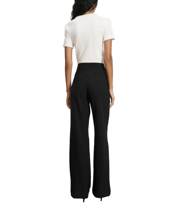 Veronica Beard Tonelli Pant Black High-Rise Trouser - 0