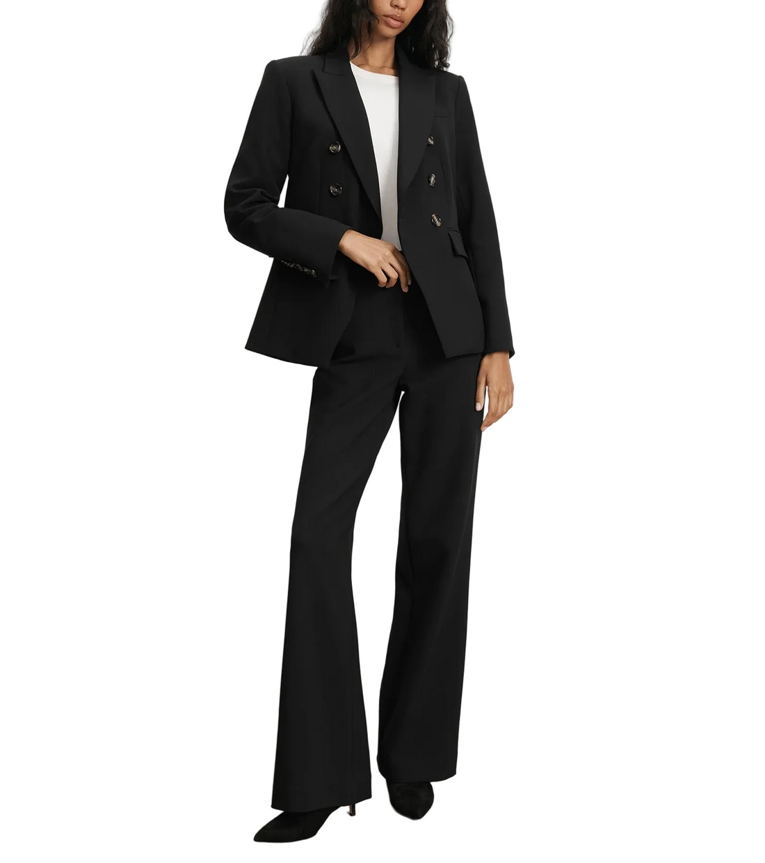 Veronica Beard Tonelli Pant Black High-Rise Trouser - 0