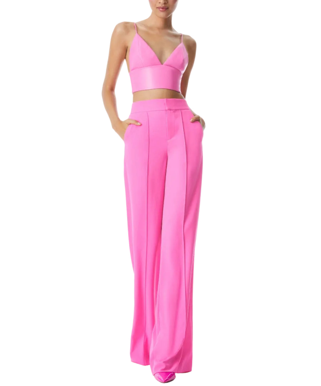 Alicia + Olivia Dylan High Waisted Wide Leg Pant - 4