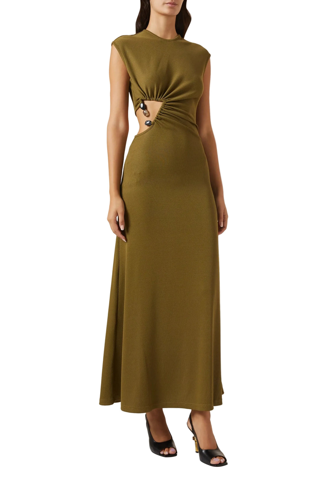 Christopher Esber Tri Crystal Stone Tank Dress - 00