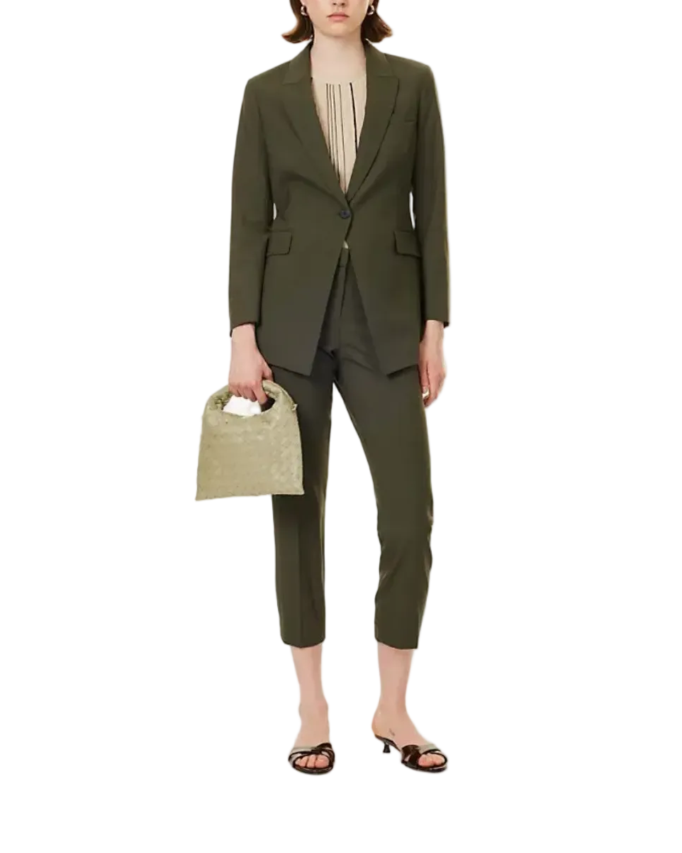 Theory Trace Boxy-Fit Wool-Blend Blazer - 4