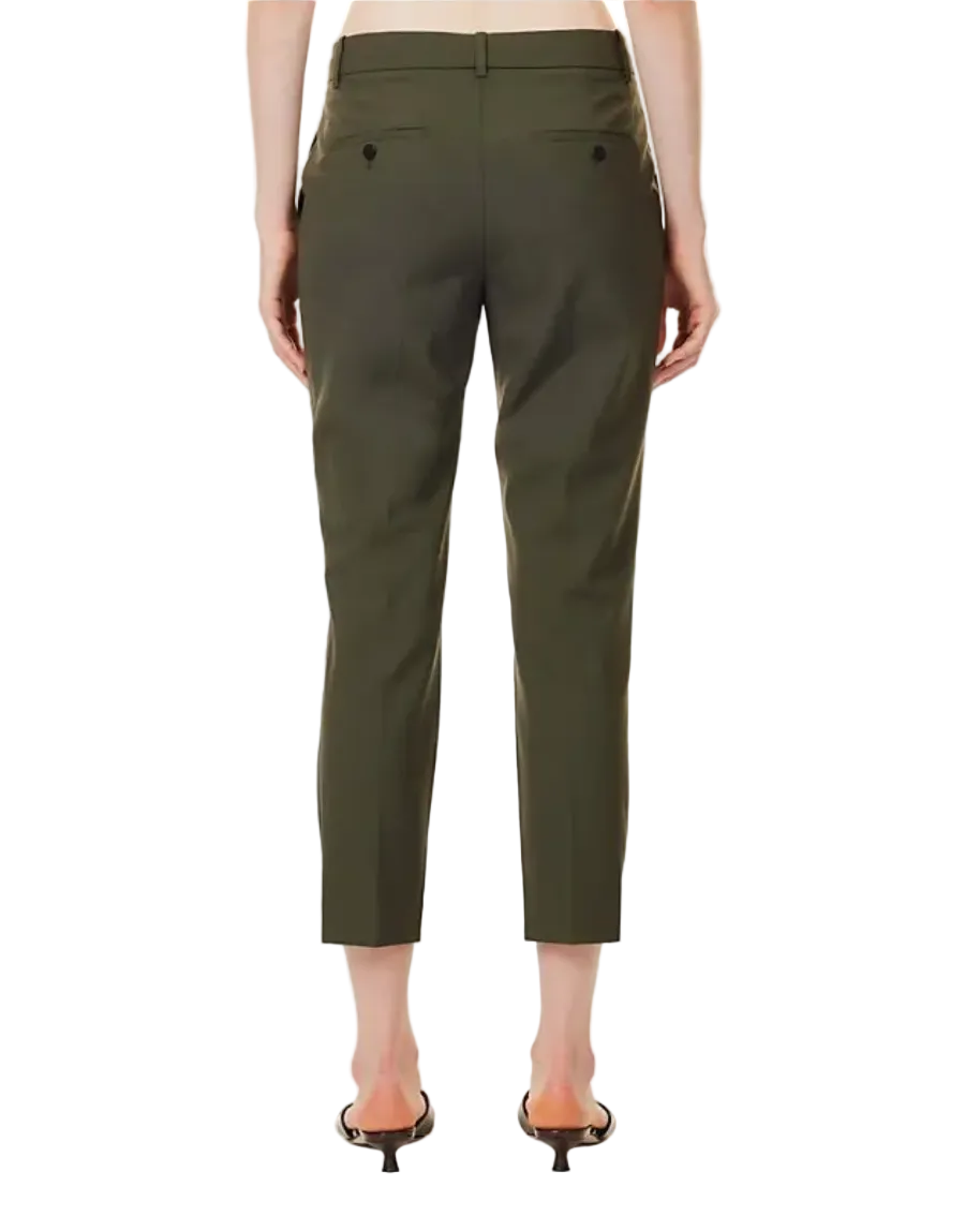 Theory Treeca Tapered High-Rise Wool-Blend Trousers - 0