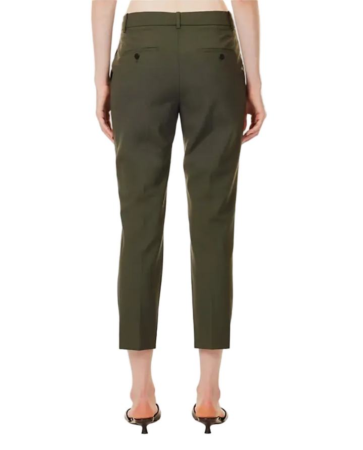 Theory Treeca Tapered High-Rise Wool-Blend Trousers - 0
