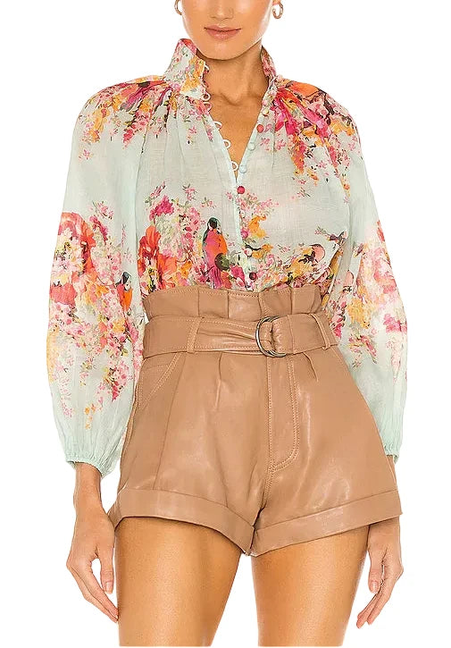 Zimmermann Mae Floral Print Billow Blouse - 1
