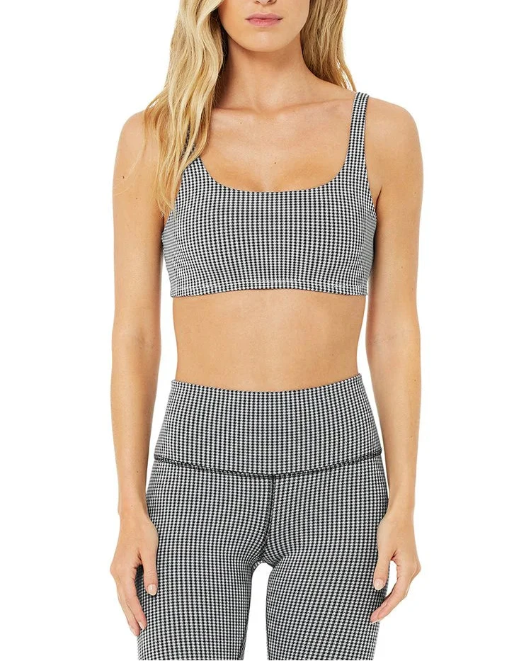 Alo Airtech Micro Houndstooth Bra - M