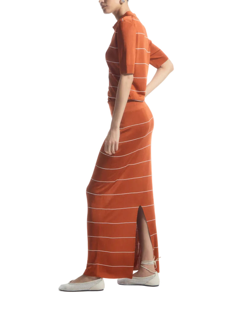 COS Striped Knitted Maxi Skirt - S