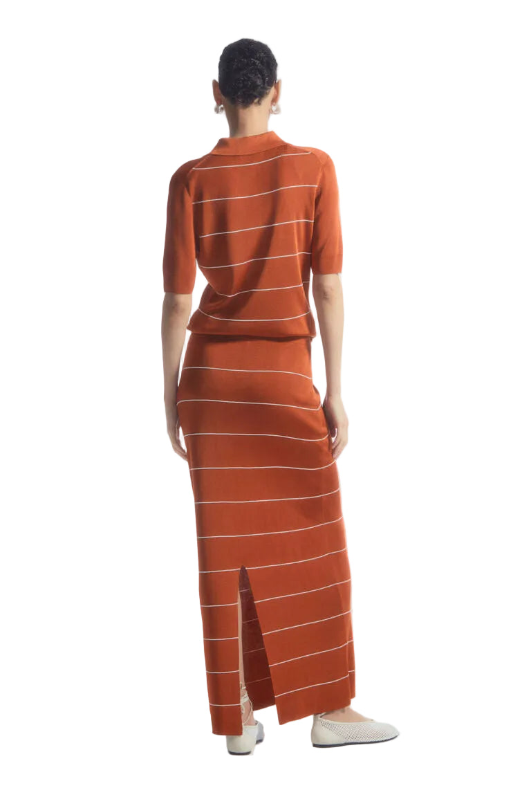 COS Striped Knitted Maxi Skirt - S