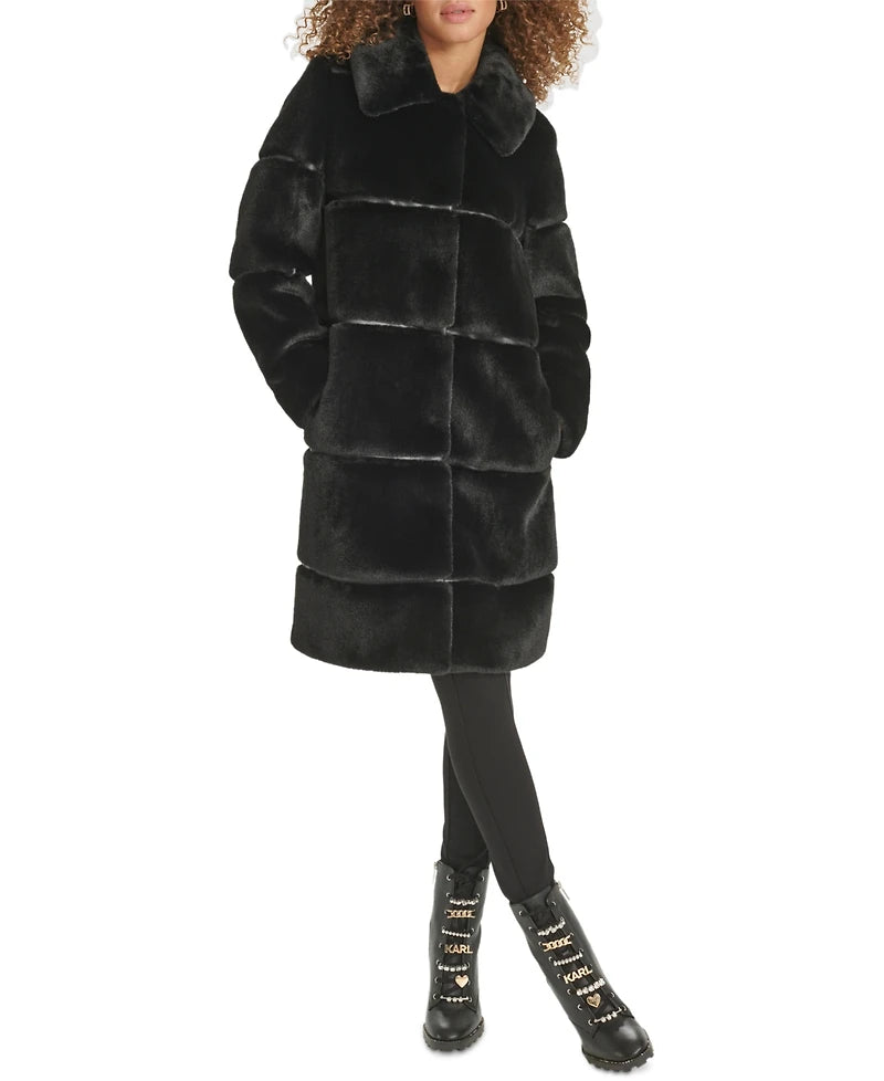 Karl Lagerfeld Paris Shearling & Teddy Fleece - M