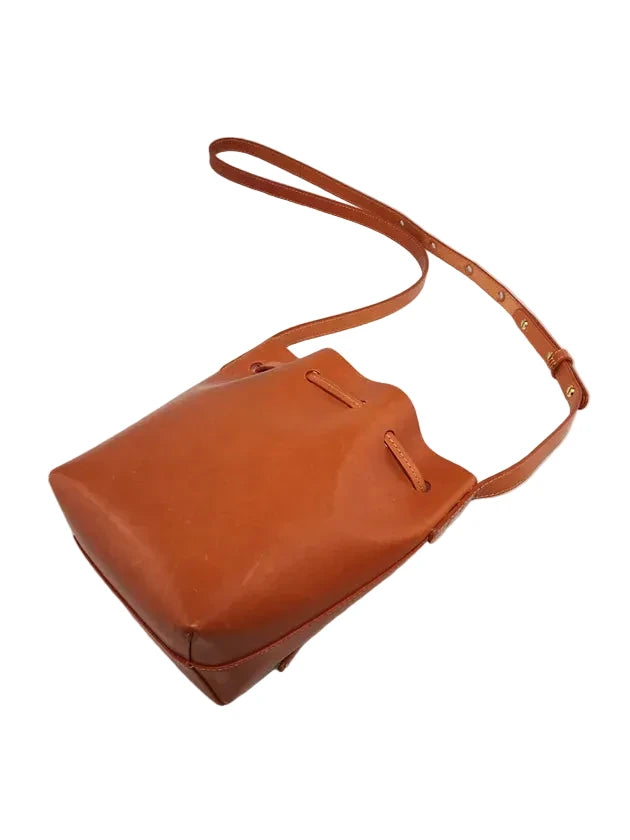 Mansur Gavriel Cammello/Rosa Leather Bucket Bag
