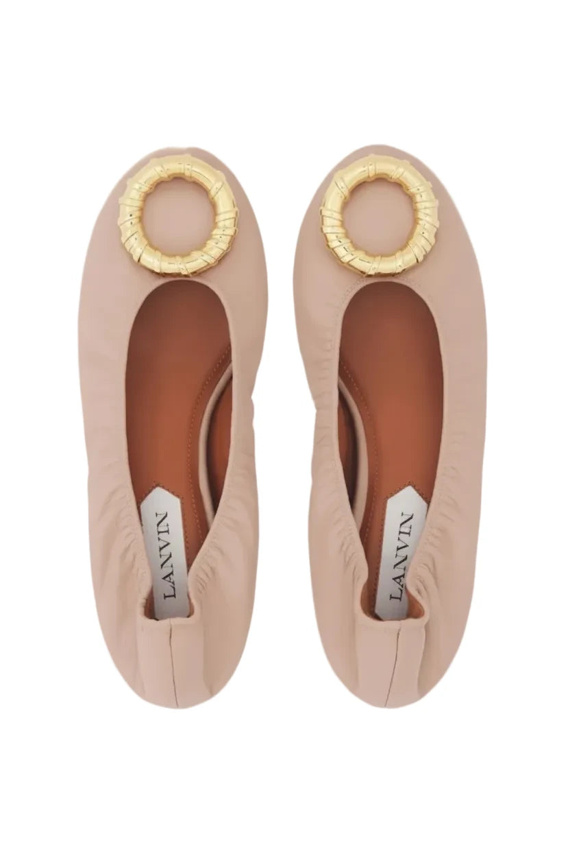 Lanvin Avec Melodie Leather Ballerina - 38