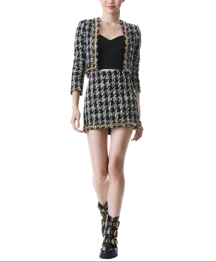 Alice+Olivia Zeta Chain Trim Jacket - 2