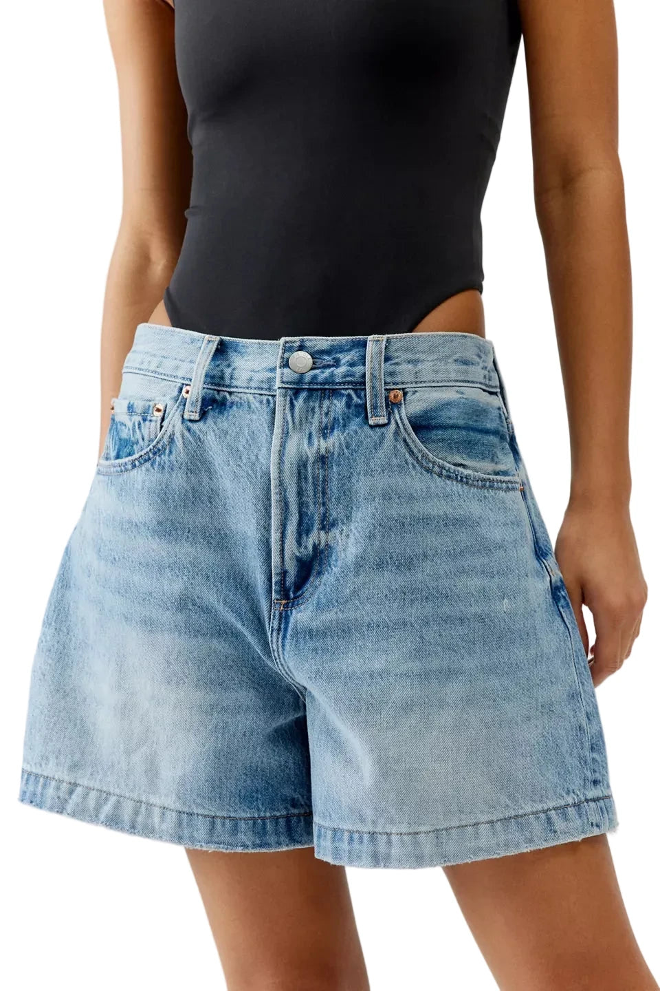 Pistola Saige High-Waisted Denim Short - 28