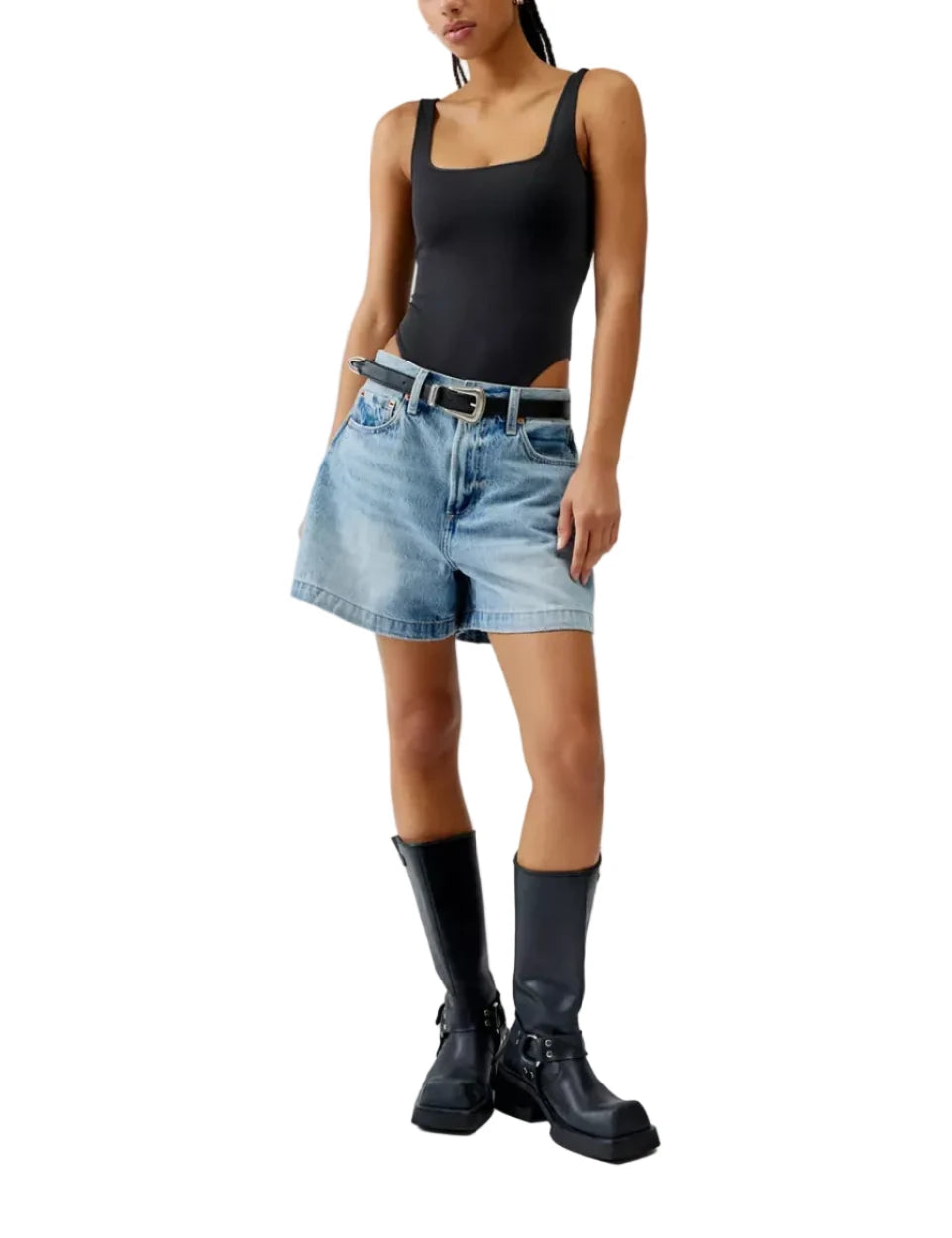 Pistola Saige High-Waisted Denim Short - 28