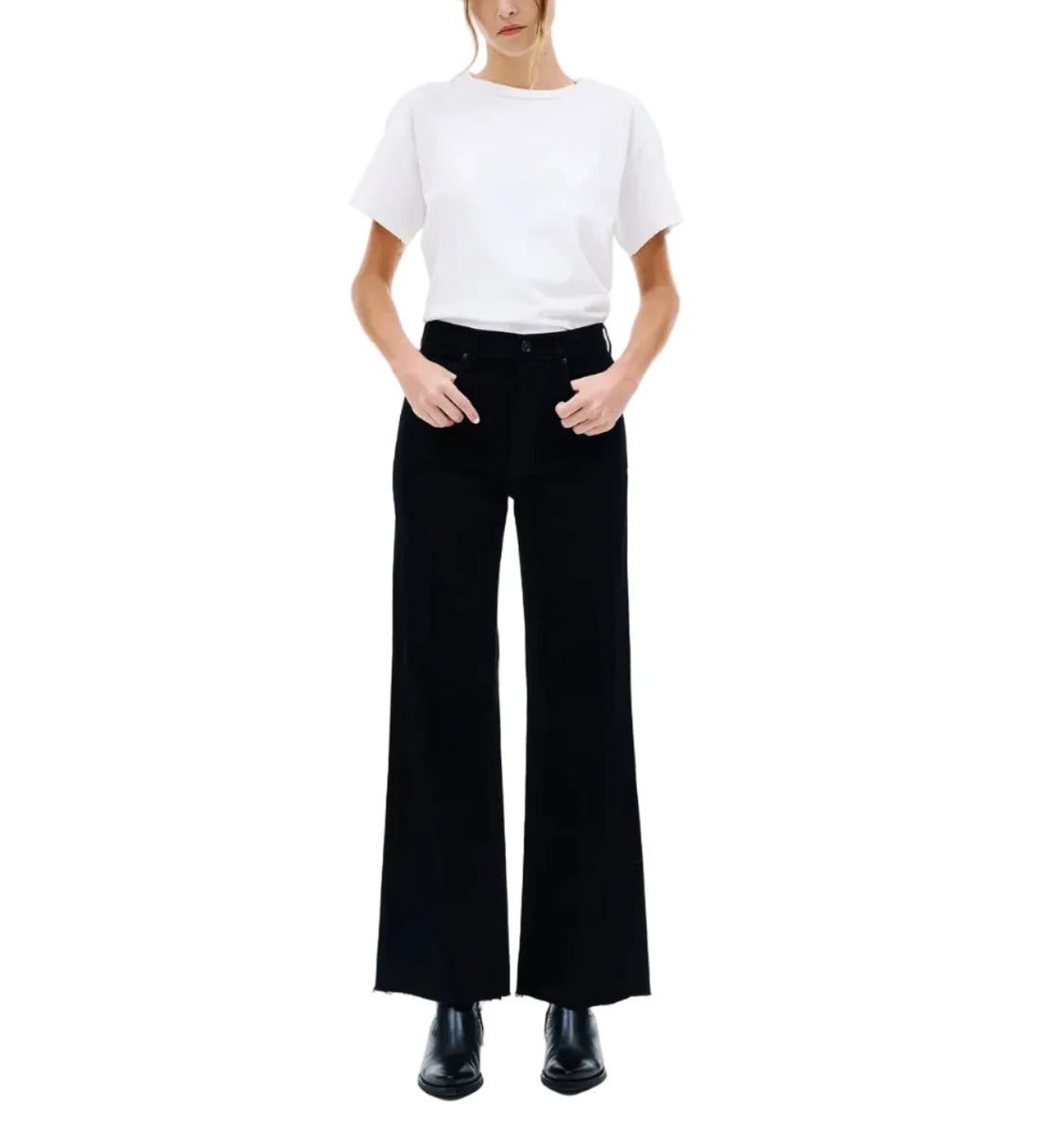 SLVRLAKE Grace Wide-Leg Jeans - 24