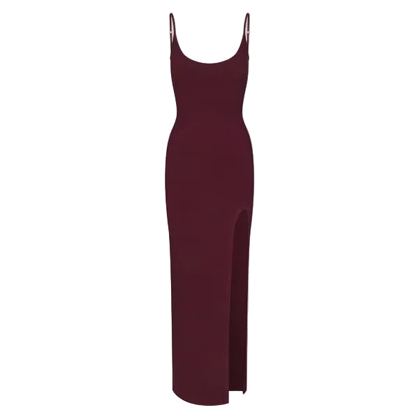 Skims Soft Lounge Cami Plunge Long Dress - S
