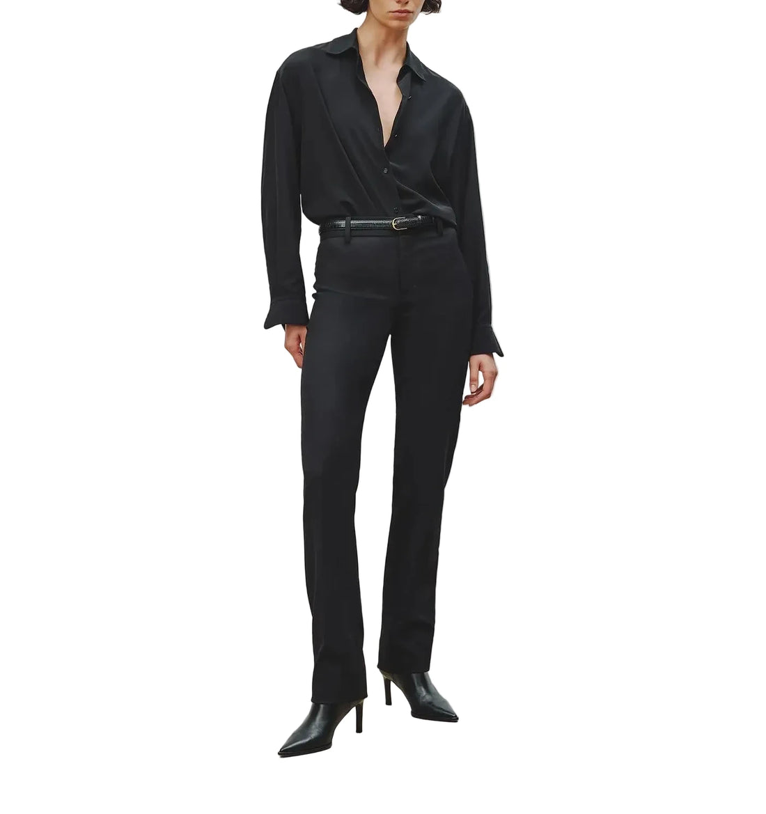 Nili Lotan Evan Straight Leg Wool Trousers - 0