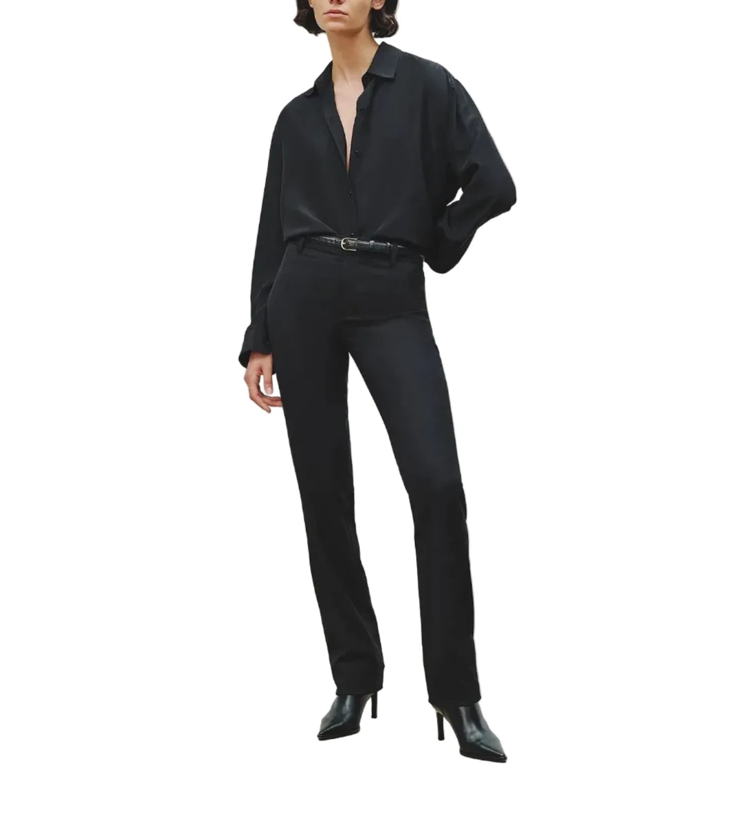 Nili Lotan Evan Straight Leg Wool Trousers - 0
