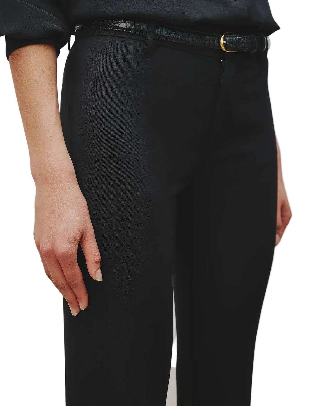 Nili Lotan Evan Straight Leg Wool Trousers - 0