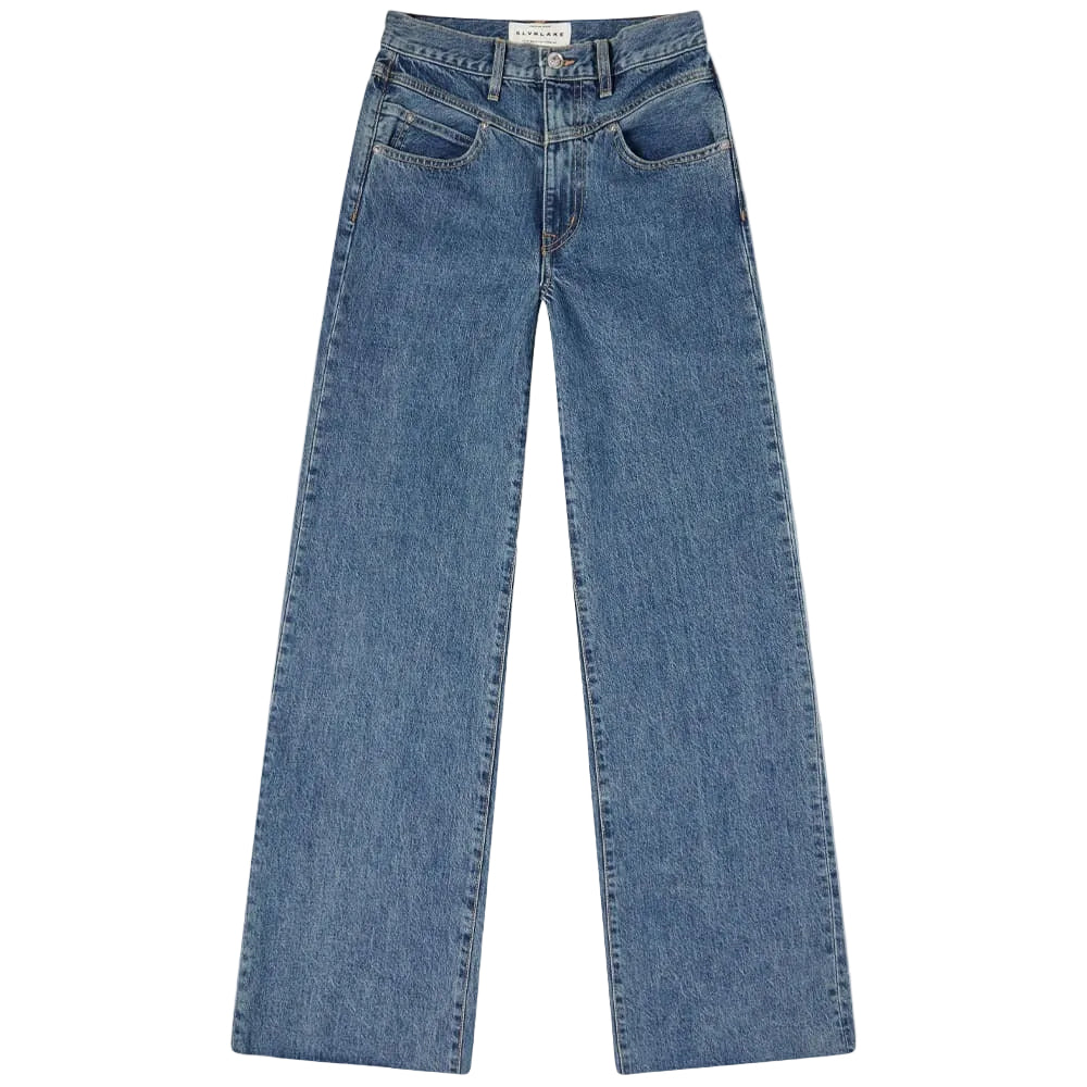 SLVRLAKE Grace Double-Yoke High-Waisted Jeans - 24