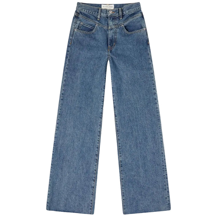 SLVRLAKE Grace Double-Yoke High-Waisted Jeans - 24