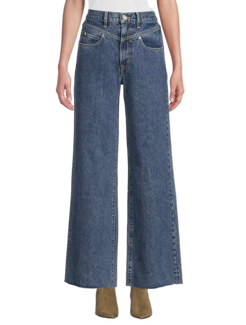 SLVRLAKE Grace Double-Yoke High-Waisted Jeans - 24