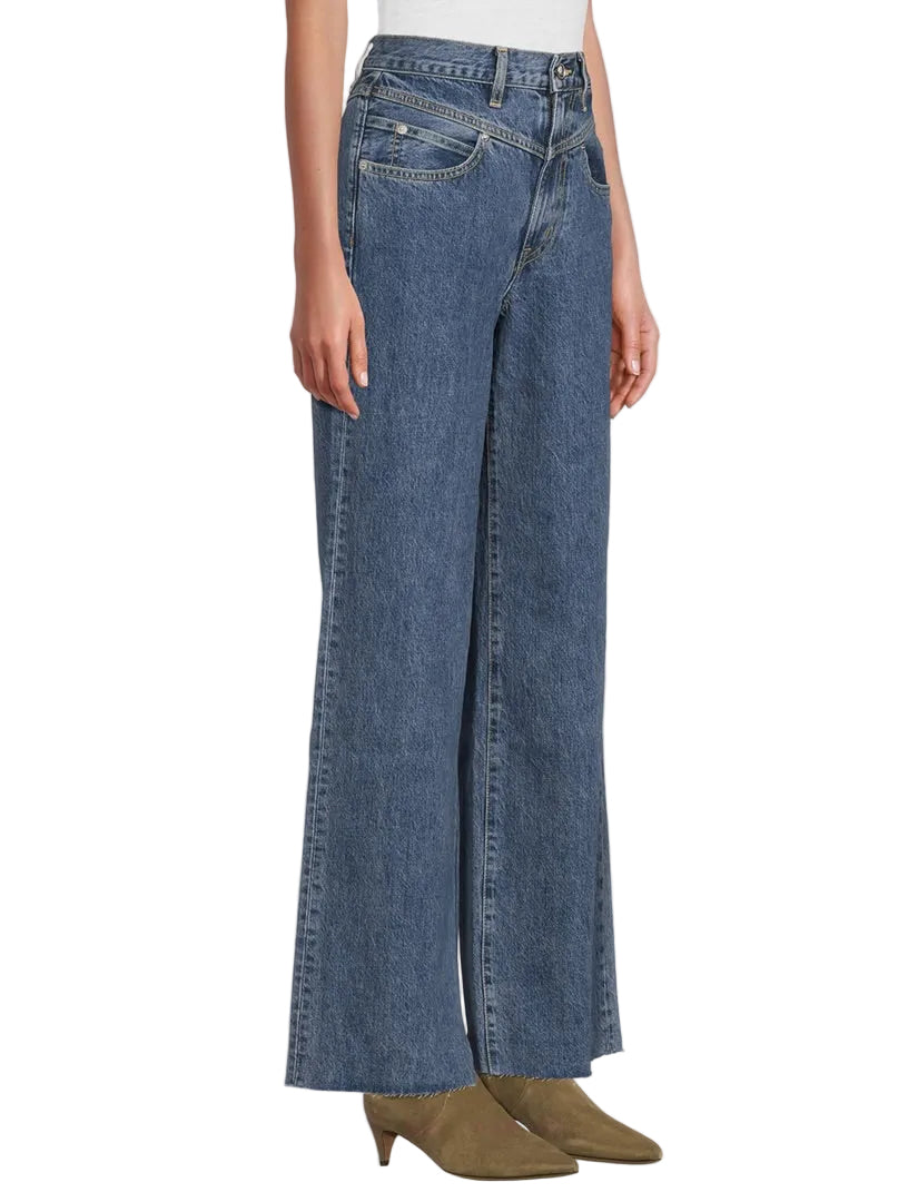 SLVRLAKE Grace Double-Yoke High-Waisted Jeans - 24
