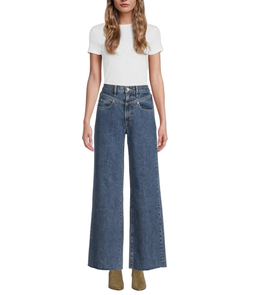 SLVRLAKE Grace Double-Yoke High-Waisted Jeans - 24