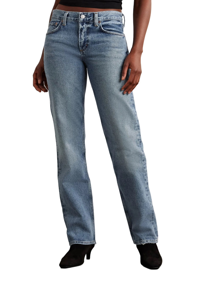 Agolde Low-Rise Slim-Leg Jeans - 24