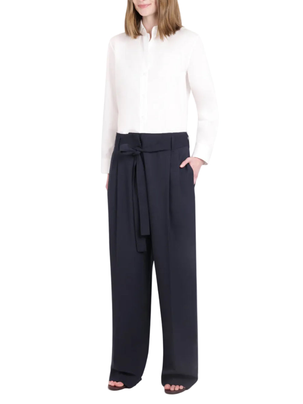 The Row Navy Lonan Trousers - 8