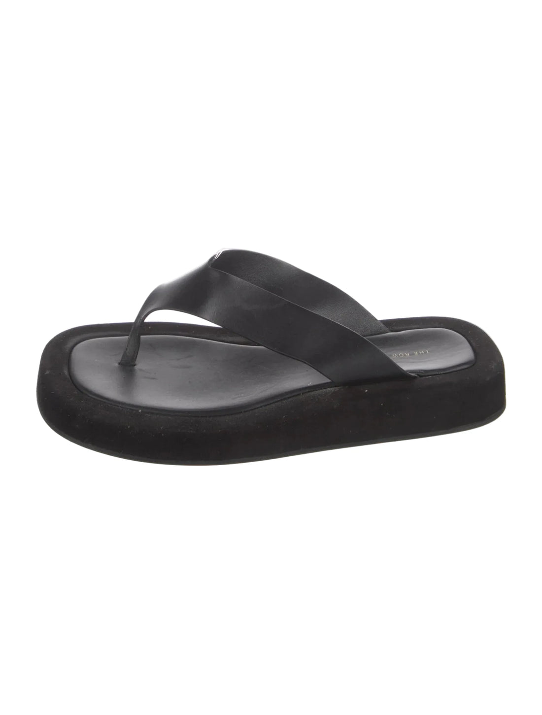 The Row Ginza Leather Flip Flops - 38