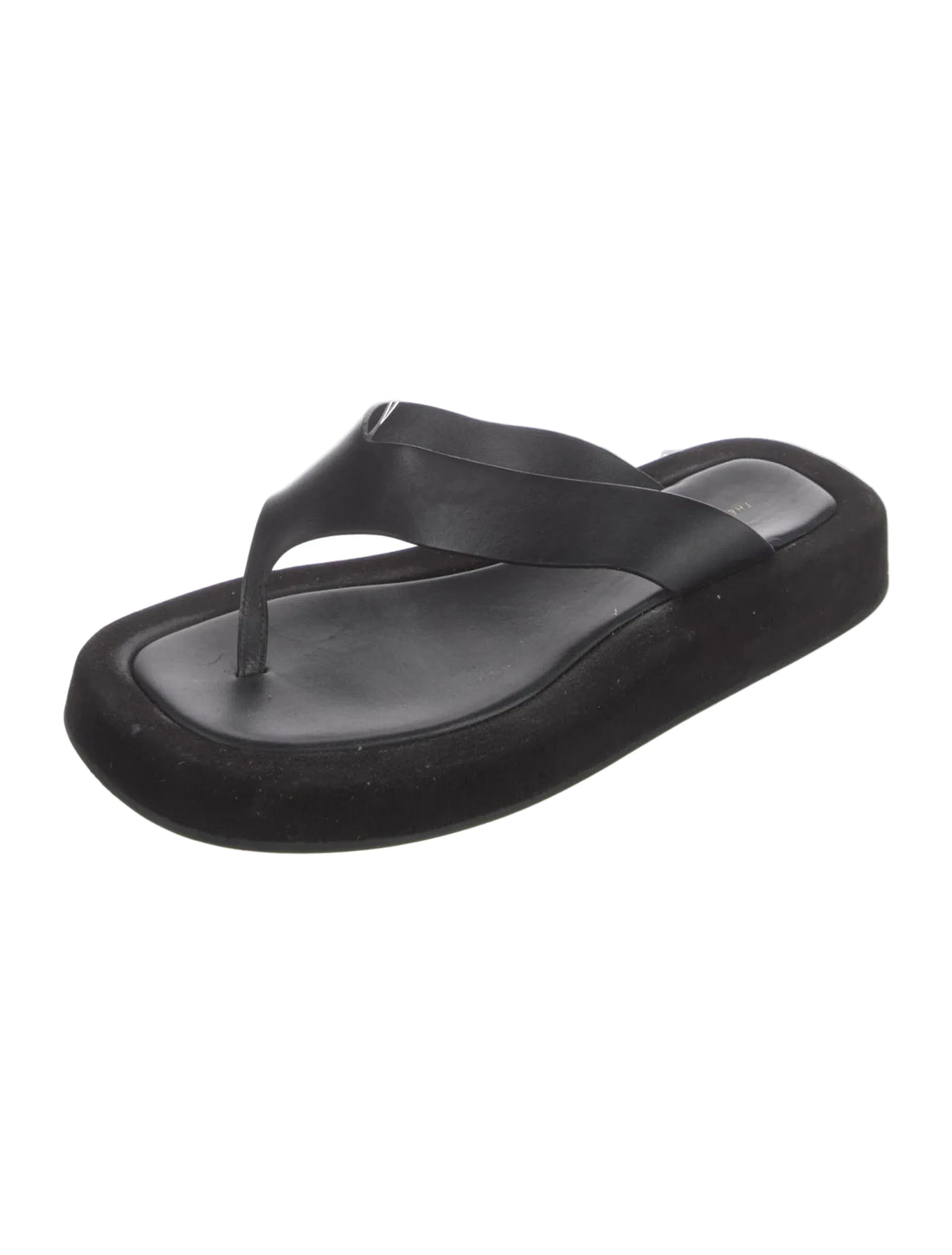 The Row Ginza Leather Flip Flops - 38