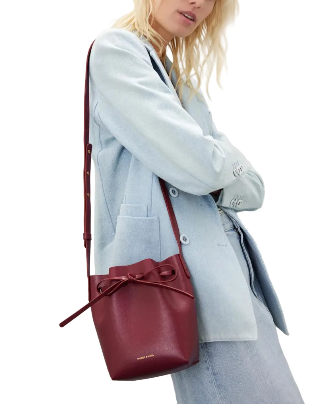 Mansur Gavriel Claret Mini Bucket