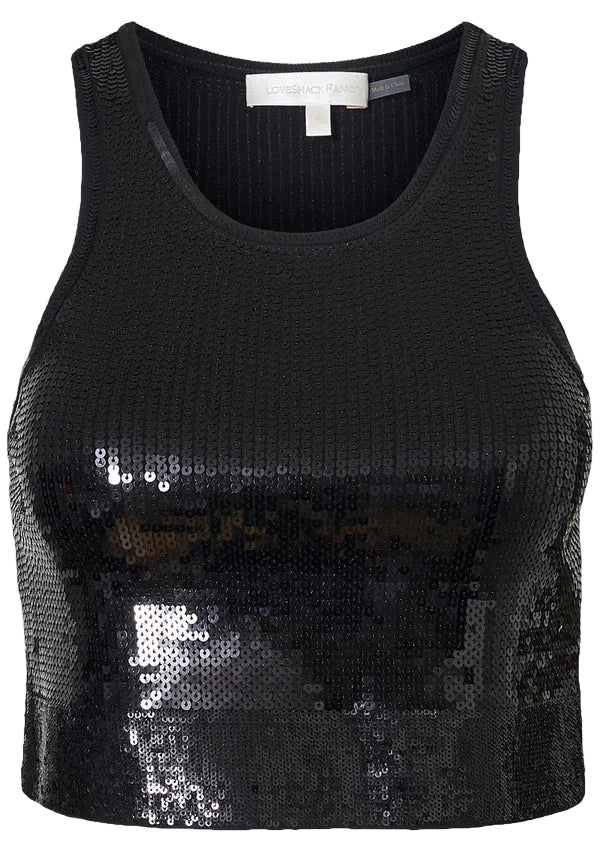 LoveShackFancy Malla Crop Tank - XS