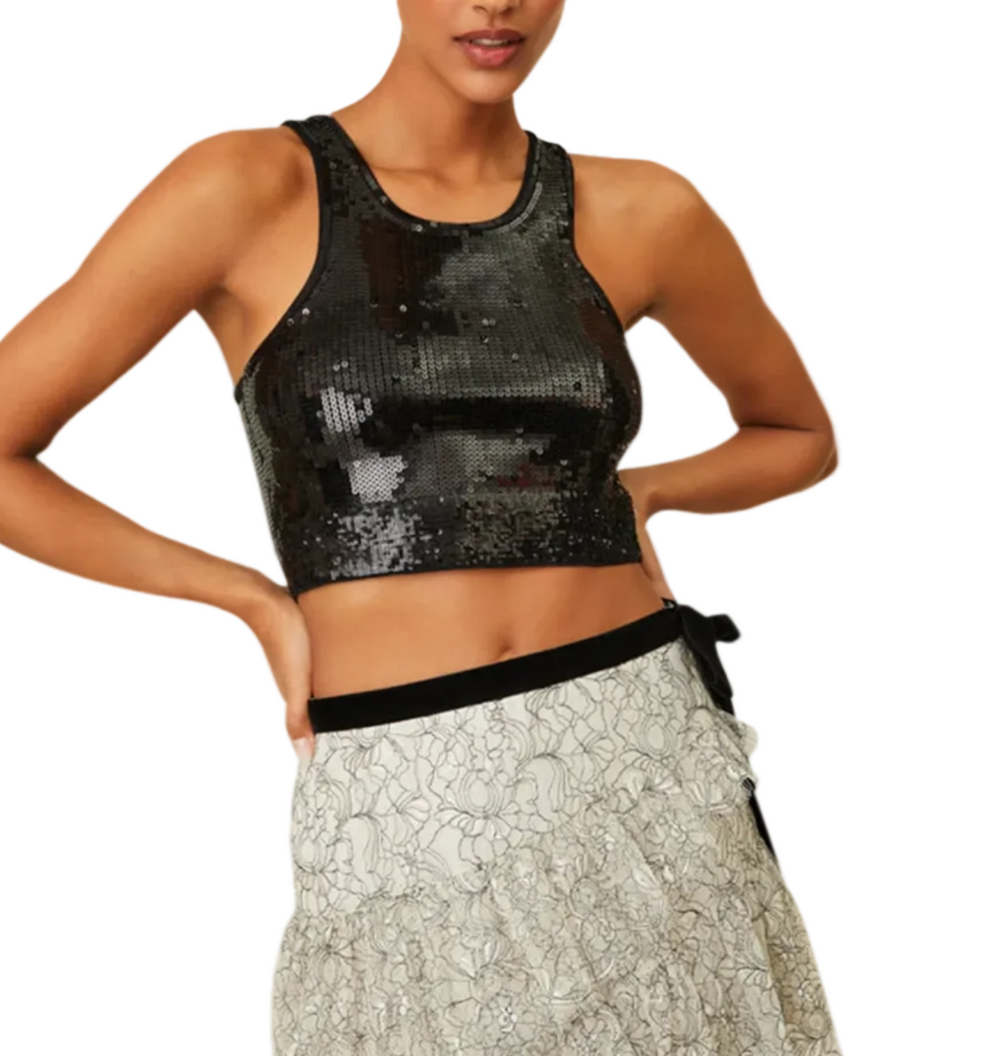 LoveShackFancy Malla Crop Tank - XS