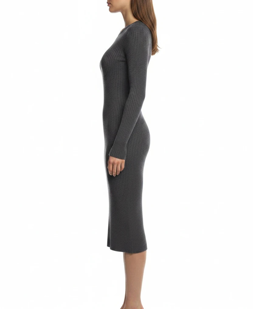 Theory Wool Midi Length Dress - P