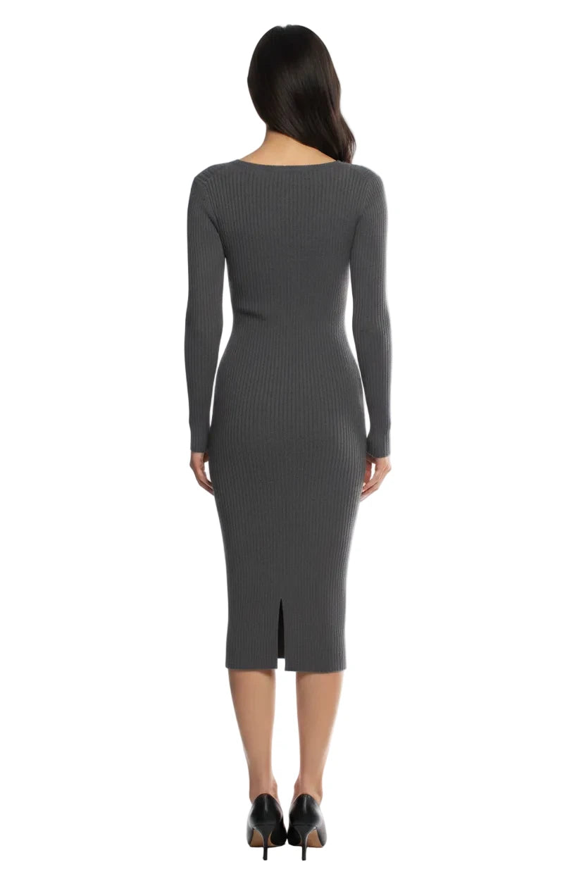 Theory Wool Midi Length Dress - P