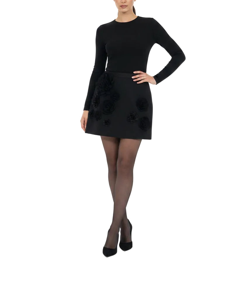 LoveShackFancy Flower Mini Skirt - 00