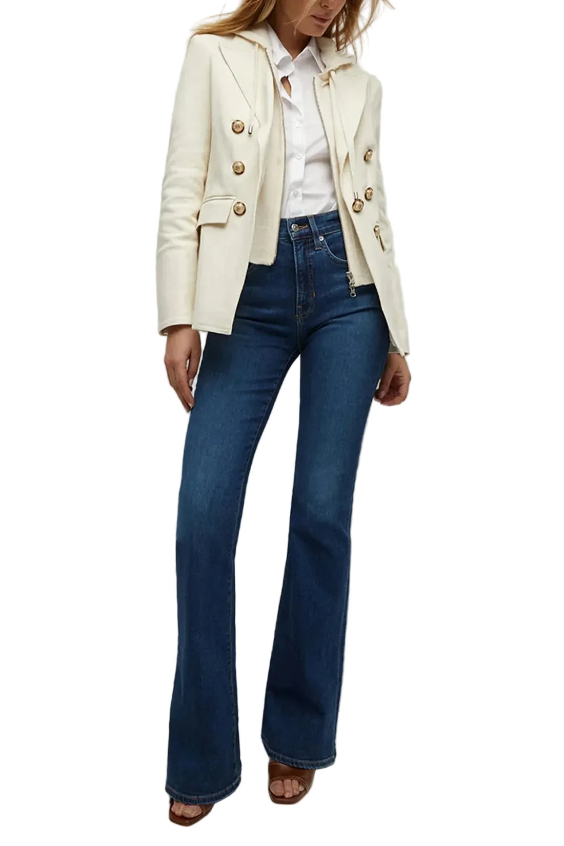Veronica Beard Naira Dickey Jacket in Ecru - 6