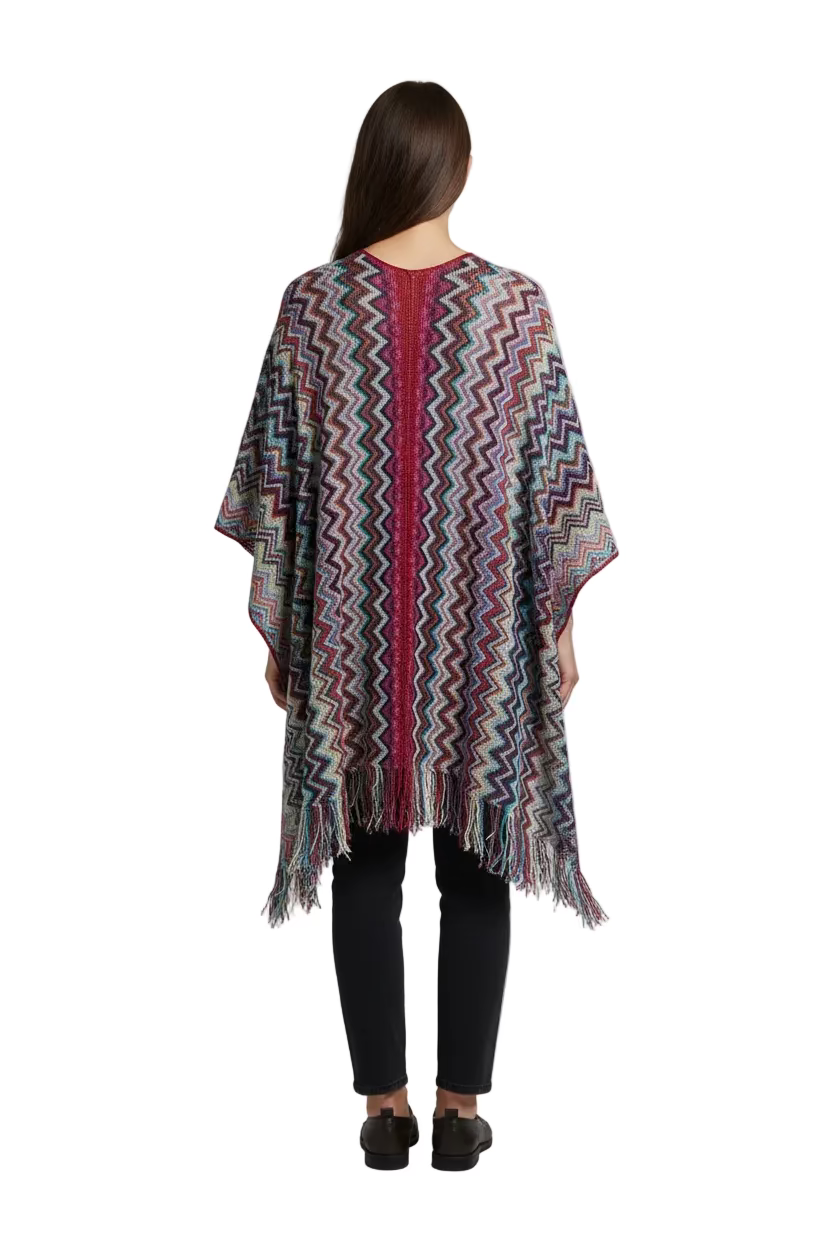 Missoni Women's Batwing Sleeve Zigzag Cover-up Top- S/M