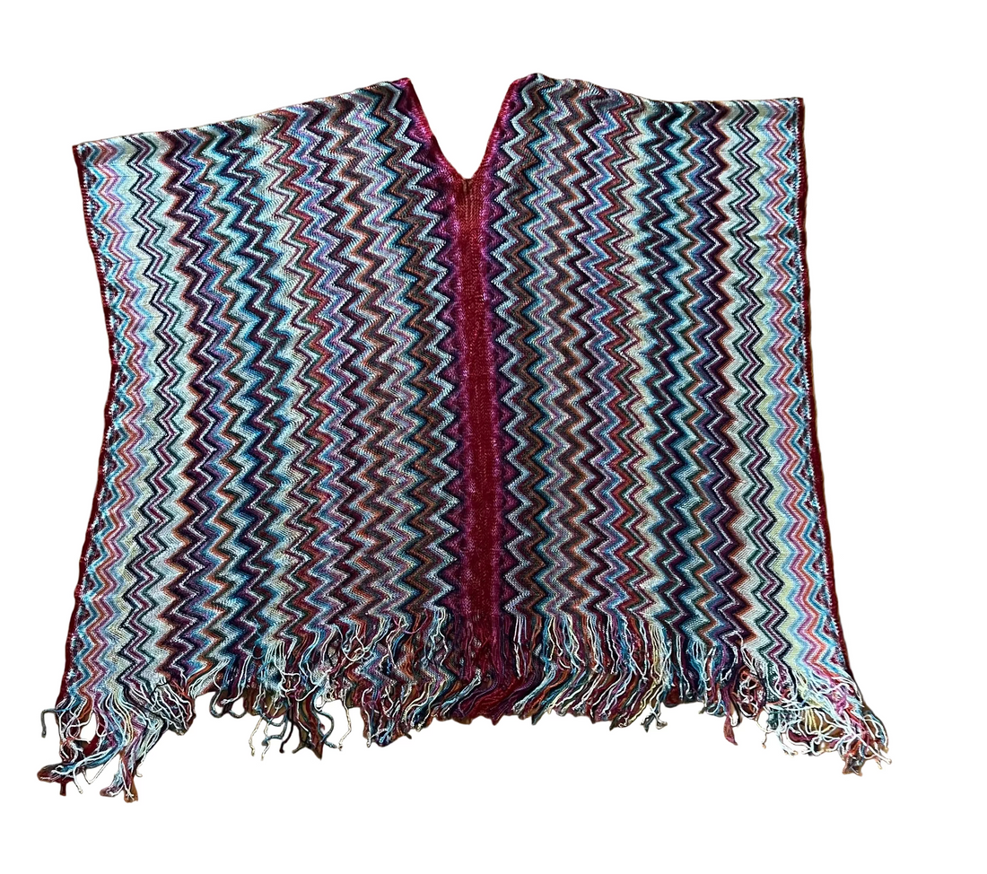 Missoni Women's Batwing Sleeve Zigzag Cover-up Top- S/M