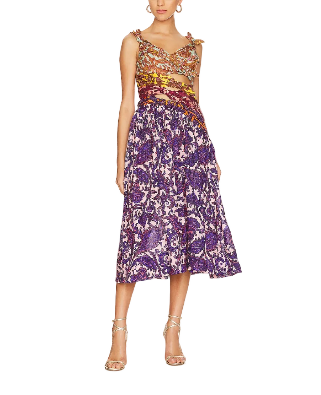 Zimmermann Tiggy Bow Midi Dress - 2P