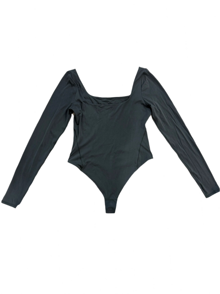 Lululemon Nulu Square-Neck Long-Sleeve Bodysuit- L