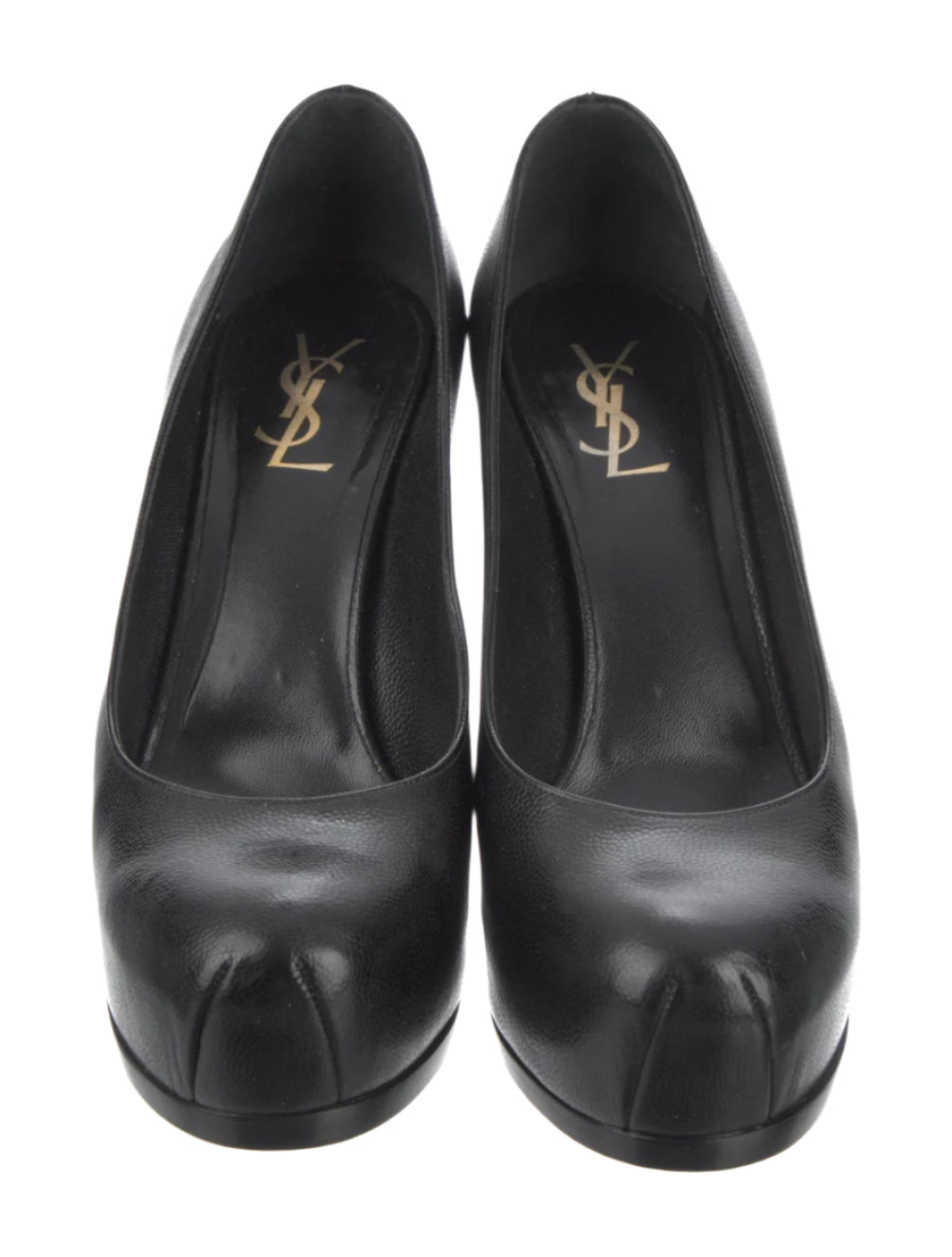 Yves Saint Laurent Black Leather Pumps- 39