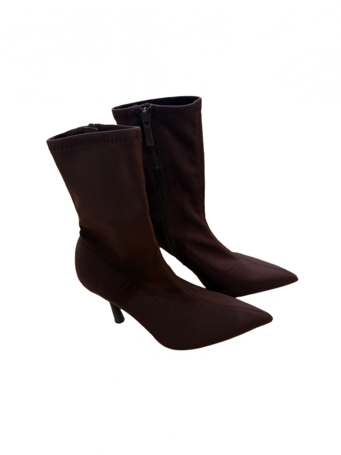 Zara Chocolate Booties- 36