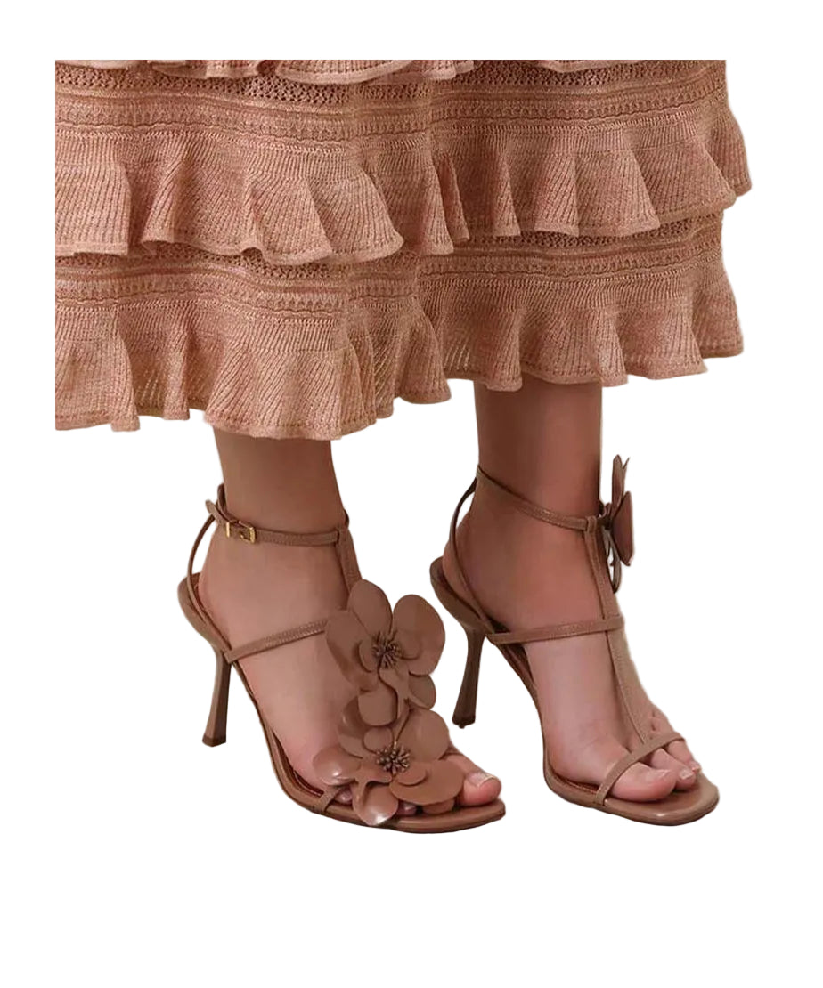 Zimmermann Bright side Floral- Applique Sandals - 39