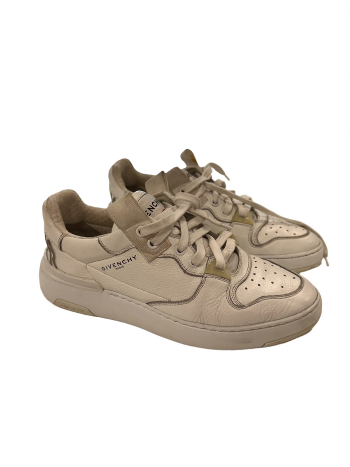 Givenchy White Leather Wing Sneakers- 39