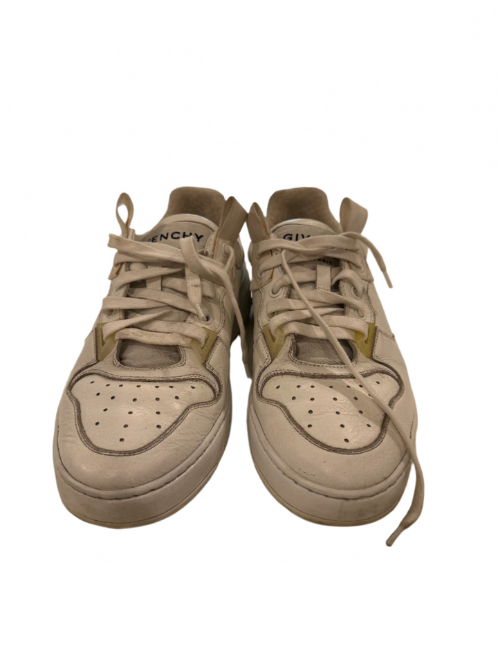 Givenchy White Leather Wing Sneakers- 39