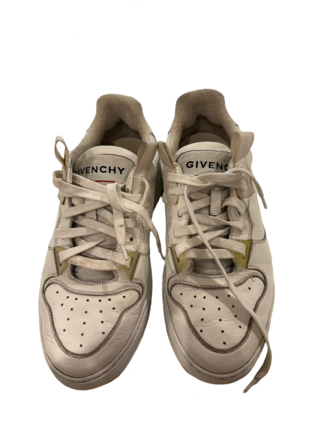 Givenchy White Leather Wing Sneakers- 39