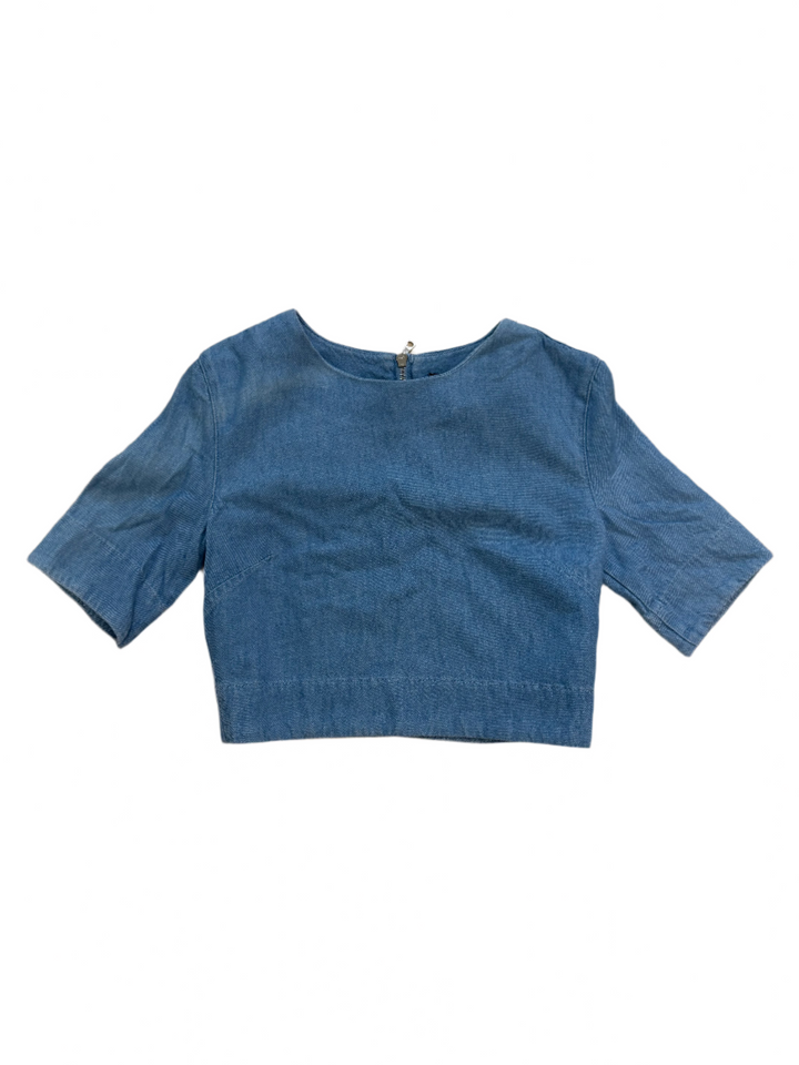 3x1 Denim Cropped Top- S