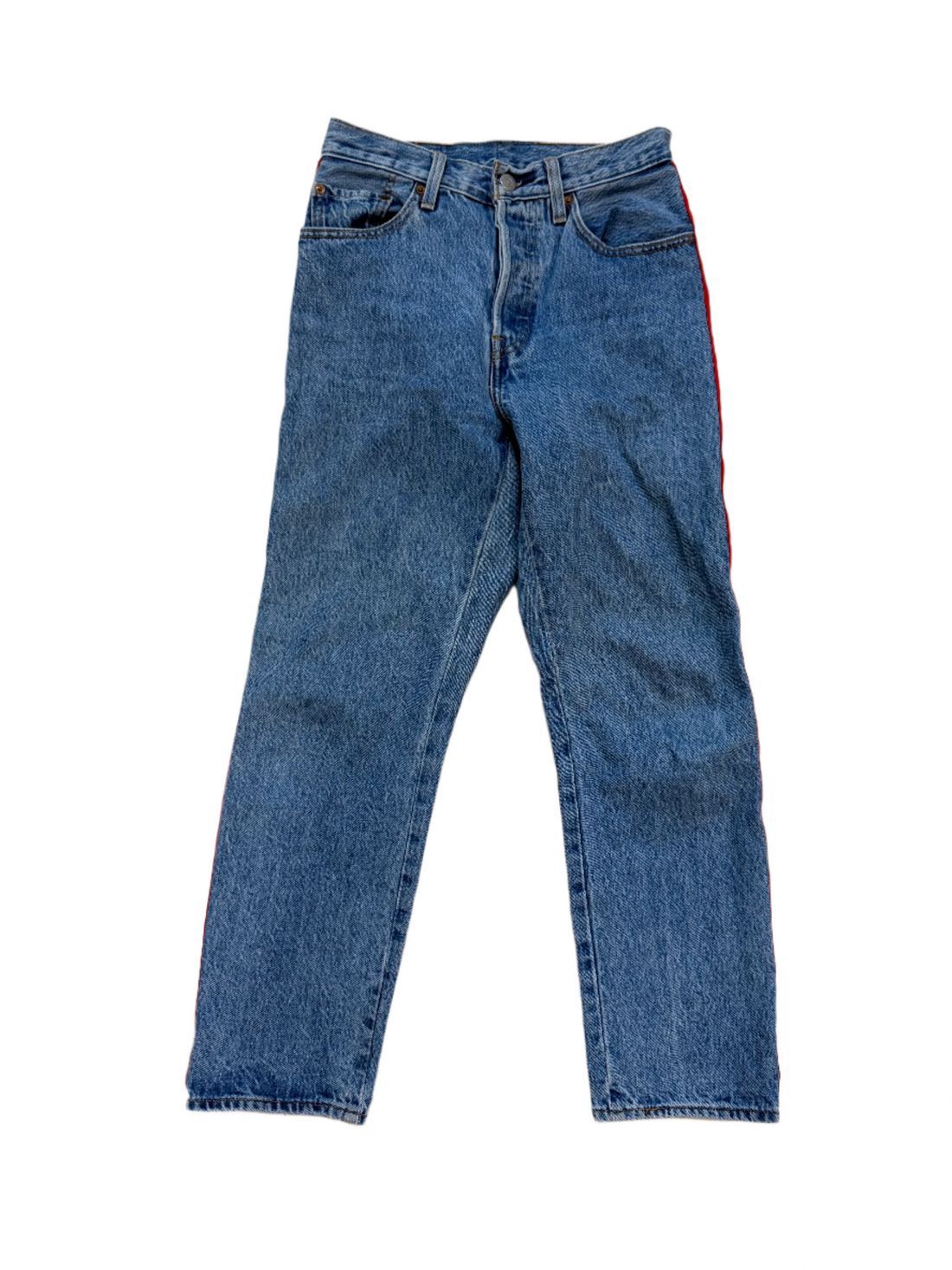 Levi 501 Logo Stripe Jeans- 26
